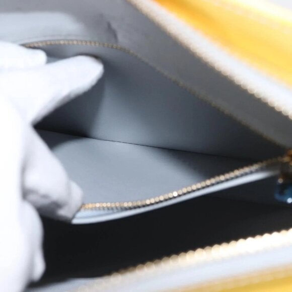 LOUIS VUITTON Monogram Vernis Houston Hand Bag Gris M91053 LV Auth 142613 - Picture 13 of 16